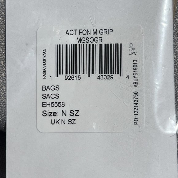 Reebok Foundation Grip Duffel Bag Medium Gray EH5558 New - Picture 4 of 7